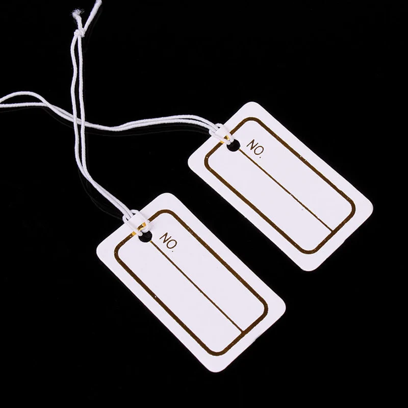Price Tag For Jewelry 1000Pcs White Paper String Blanks Wedding Favour
