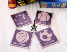 LINKWELL Set of 4 10x10cm Vintage Love Sports font b Man b font font b Cave