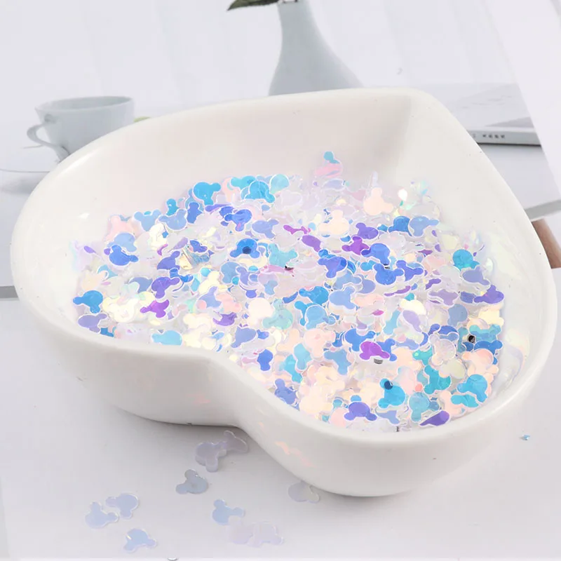 

1000Pcs/Lot 5mm Nice Cute Mouse Head Shape PVC Loose Sequins Paillettes for Nail Art Scrapbook Decoration DIY Accessory Confetti