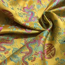 75*50 см восточные шелковые китайские японские парча с изображением дракона индийские вечерние платья