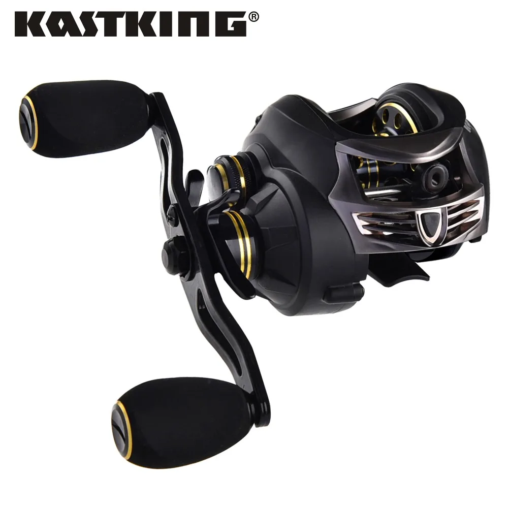 

KastKing MegaJaws Baitcasting Reel Max Drag 8KG 11+1 BBS Fishing Reel with 4 Gear Ratios from 5.4:1 to 9.1:1 Fishing Coil