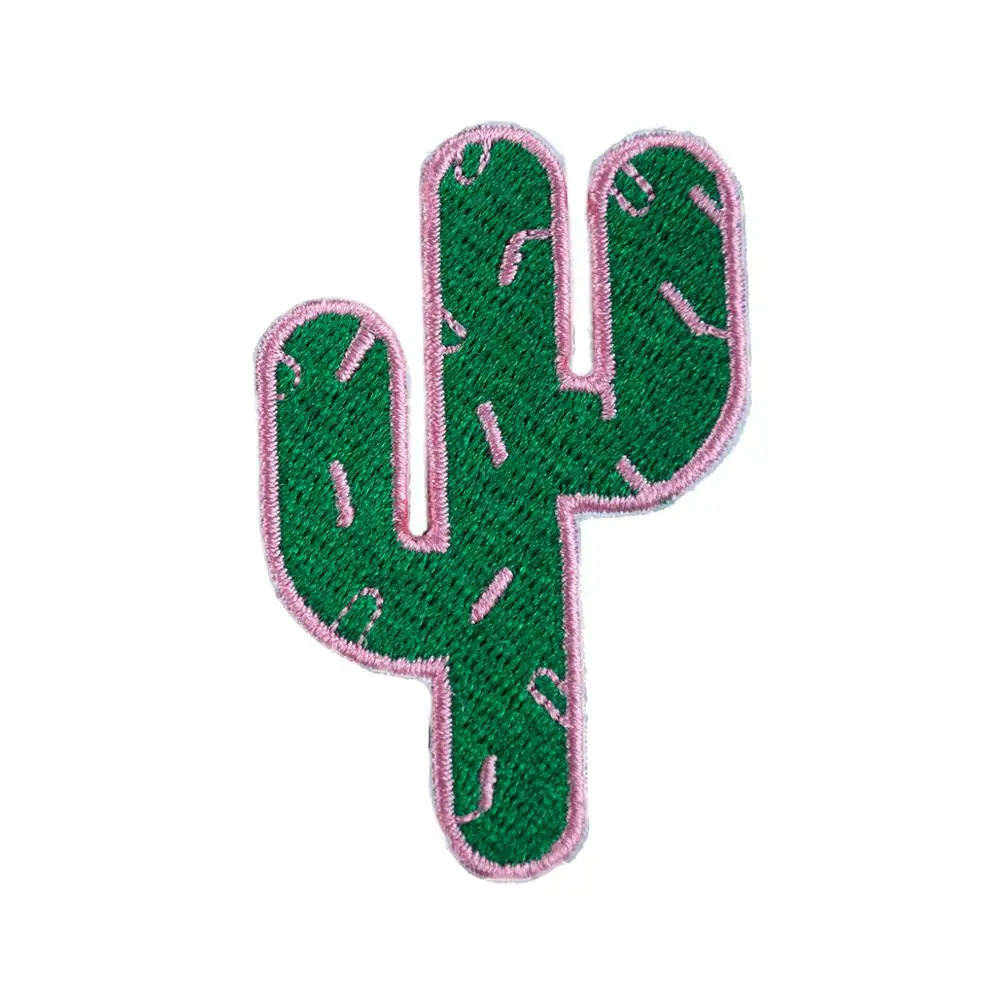 

Cactus Cartoon Embroidered Patches Iron on backing Kids Clothes Hats for CLothes DIY Design Customized Applique Girls Bags