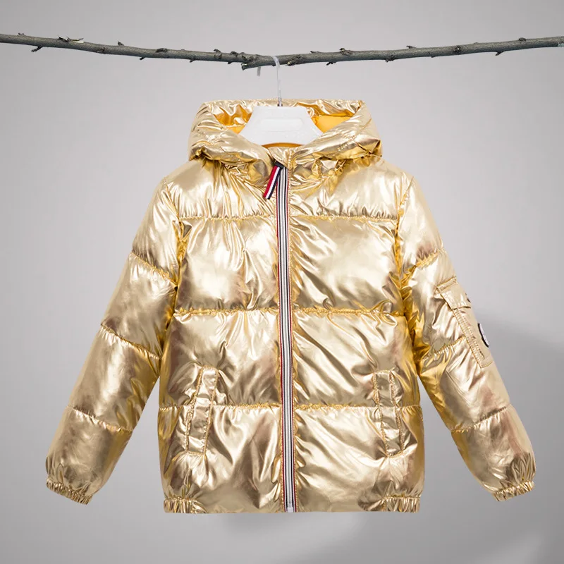 

2018 new space silver bread clothing coat Children's thick down cotton clothes baby boys girls autumn winter warm cotton coat
