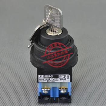 

[SA]Original Fuji FUJI 30mm key switch AR30JR-2A10A 2 single pumping speed latching 1NO--5pcs/lot
