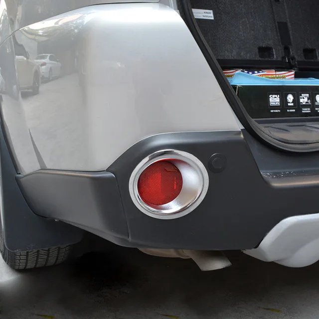 

For Nissan X-Trail T31 2008-2013 ABS Plastic Rear Fog Light Lamp Foglight Molding Garnish Bezel Cover Trim sticker Car-styling