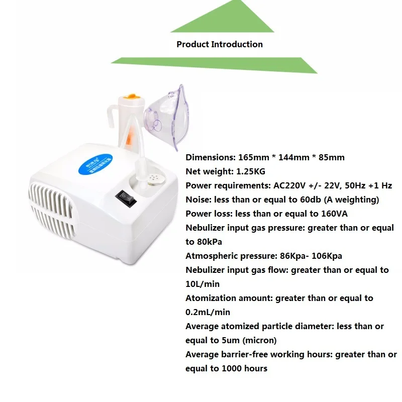  Portable Steam Nebulizer Personal Compact Vaporizer For Kids Adults and Children with 1 Set Accesso