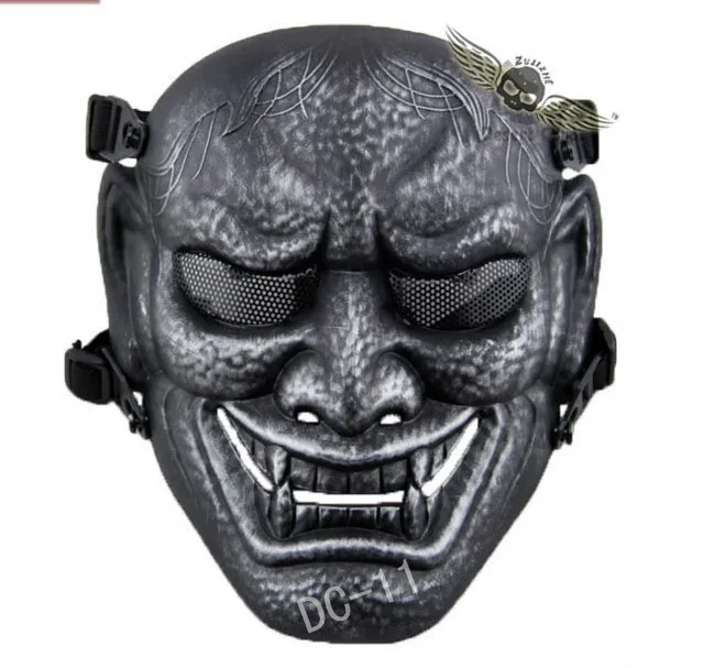 

Tactical Mask DC11 Japanese Ghost King Samurai Airsoft Full Face Mask Party Cosplay Horror Hunting Protect Scarves