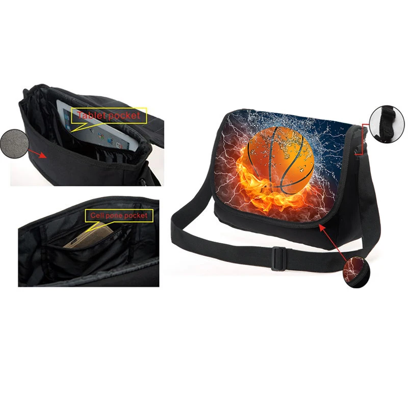 Us 15 39 45 Off Fashion 3d Square Ball Messenger Bag For Boys High Capacity Mens Cross Body Bags Casual Kids Weekend Activities Travel Sh In