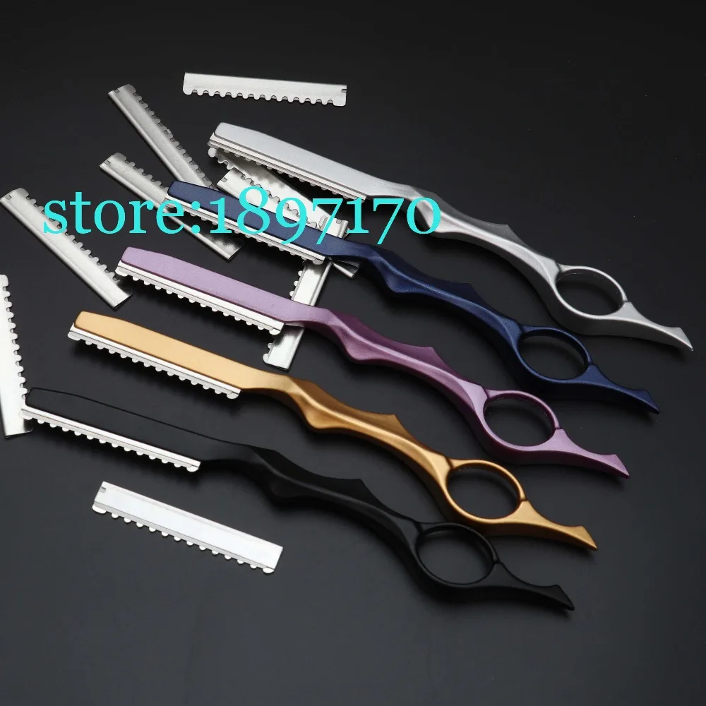 1 Razor+10 Pcs Blades High Quality Japan Steel Professional Sharp Barber Razor Blade Cutting