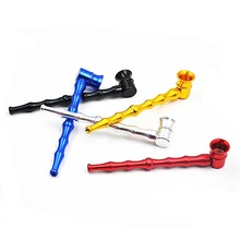 Бамбуковая форма Smok металлические трубы портативная креативная курительная трубка портативная курительная трубка для кальяна размельчитель курительная трубка