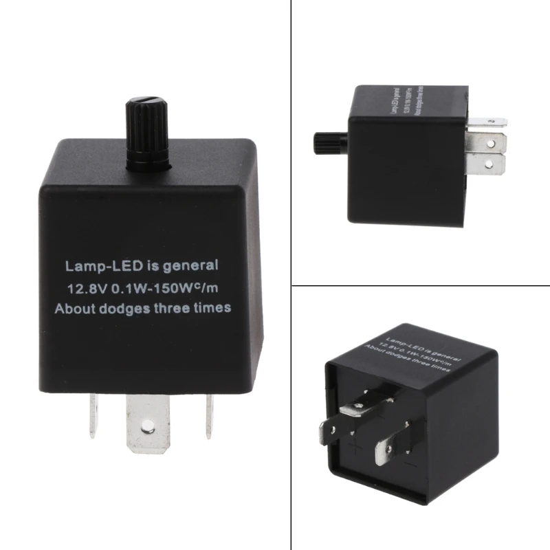 3 Pin Adjustable CF13 JL 02 LED Car Flasher Relay Fix Turn Signal Hyper