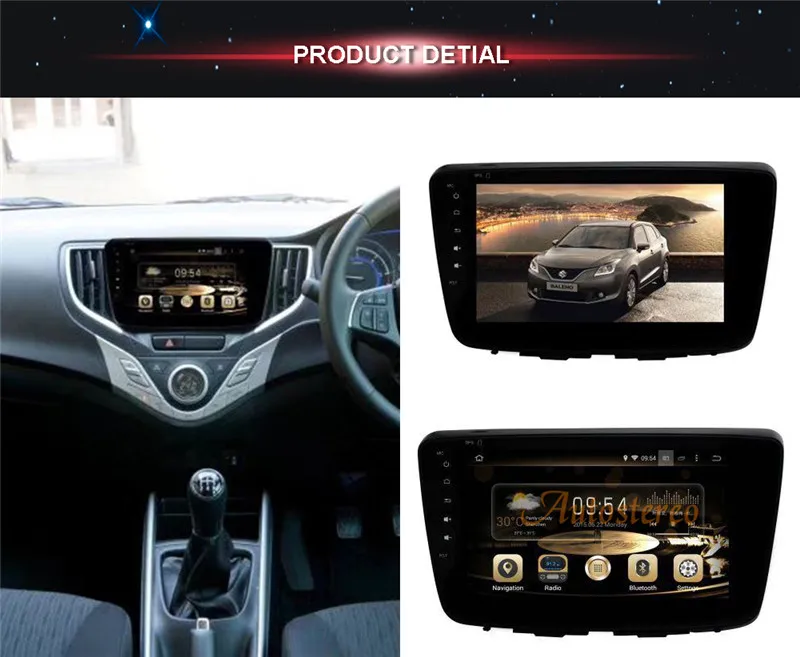 Sale Octa core Quad Android Car GPS Navigation Car DVD Player For Suzuki Baleno 2015-2018 multimedia stereo auto pad navi autostereo 7