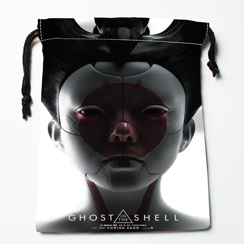 

Custom Ghost In The Shell Drawstring Bags Custom Storage Bags Storage Printed gift bags More Size 27x35cm Compression Type Bags