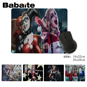 

Babaite 2018 New Harley Quinn DIY Design Pattern Game mousepad Gamer Speed Mice Retail Small Rubber Mousepad