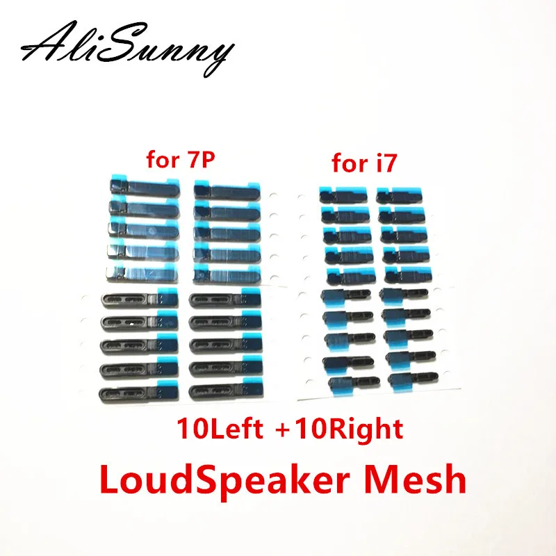 

AliSunny 10Set LoudSpeaker Left + Right Buzzer Mesh Adhesive Sticker for iPhone 7 8 Plus 8P 7G Mesh anti Dust Bottom Tap Glue