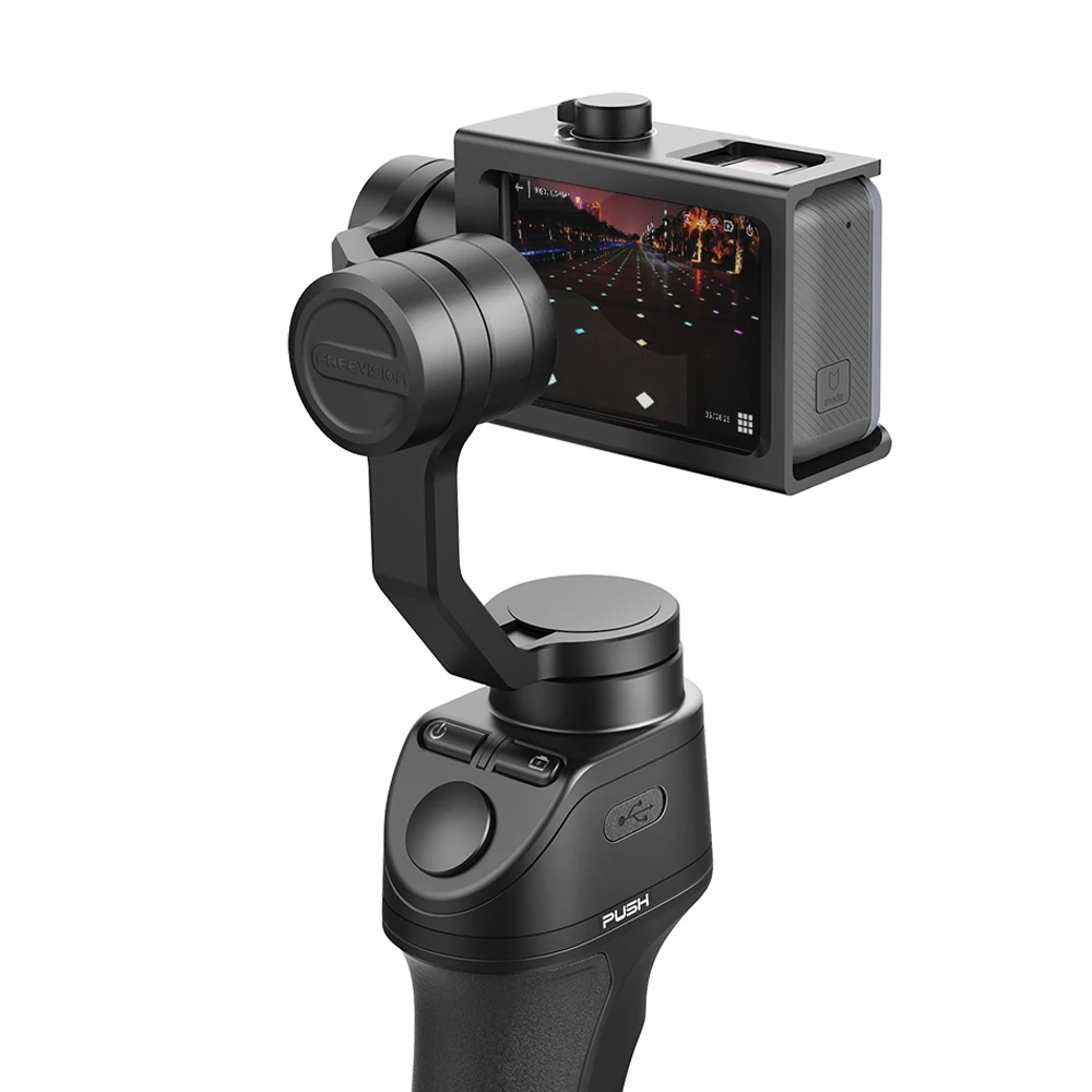 FreeVisinon VILTA ручной 3 оси спортивные Камера Gimbal Портативный стабилизатор для смартфонов iPhone 7 Plus 6 S7 вертикальной съемки