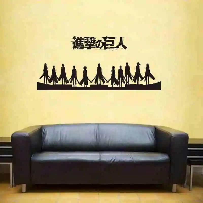 Attack on Titan Wall Decal Vinyl Wall Stickers Decal Decor Home