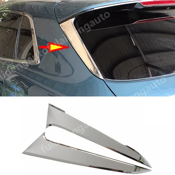 

2pcs For Lincoln MKX 2016-2018 stainless steel Rear Window Triangle Decoration Trim Car Styling Accessories