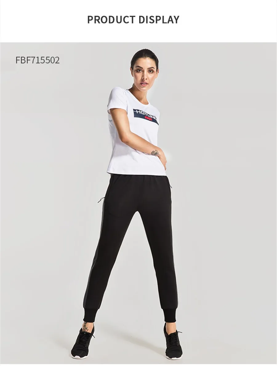 Женские штаны для бега с эластичной резинкой на талии, дышащие брюки для фитнеса, женская спортивная одежда