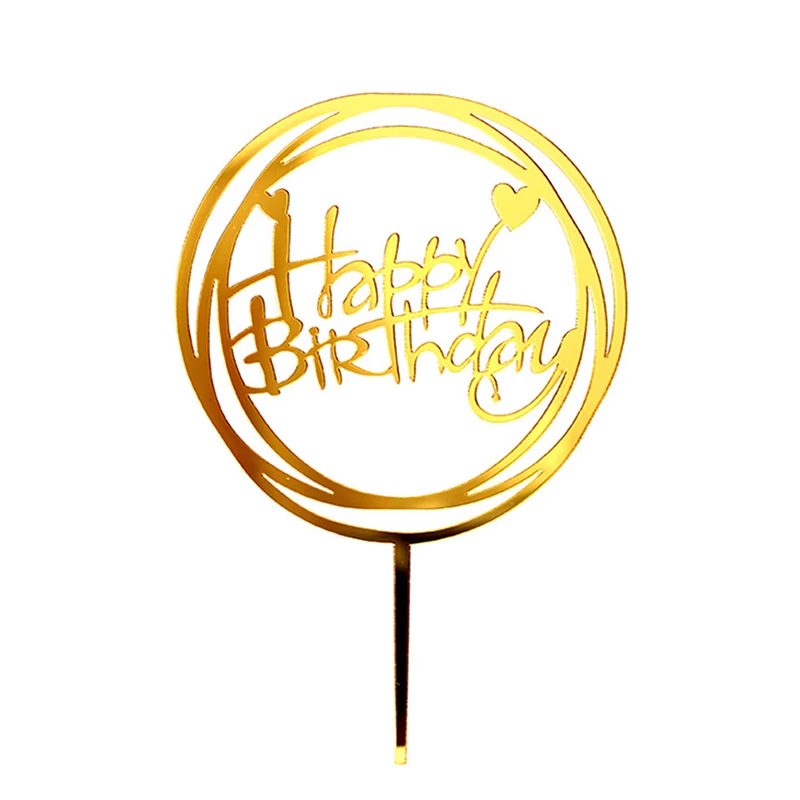 

Happy Birthday Topper Cake Cupcake Toppers Cakes Kids Baby Shower Party Decoration E2S