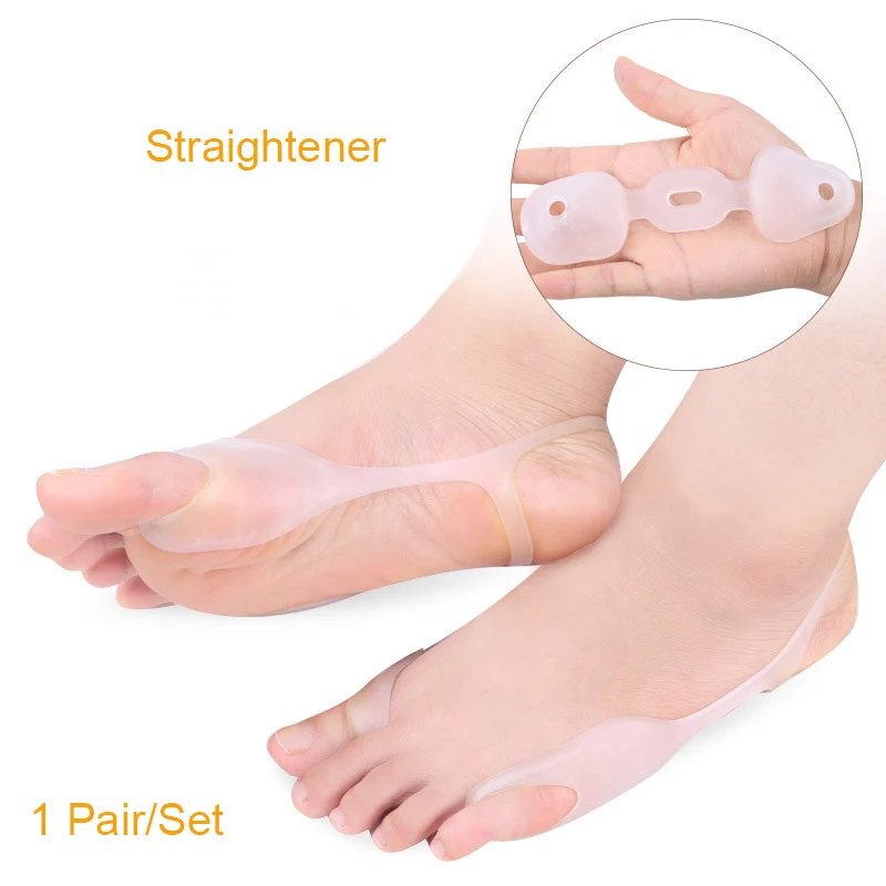1 Pair Toe Feet Valgus Hallux Bunion Orthotics Feet Care Corrector Thumb Adjuster Practical Foot Care Thumb Orthopedic Supplies