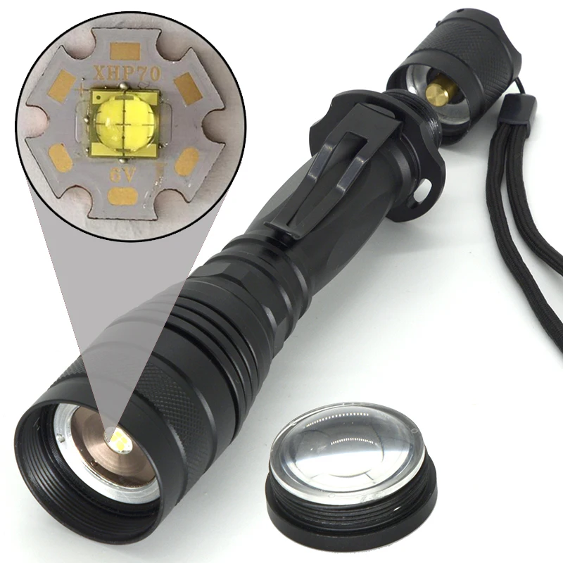 Litwod Z20 оригинальный CREE XLamp XHP70.2 32 Вт 3200lm Мощный тактический светодиодный фонарик с