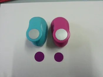 

free shipping 2.5cm(1 inch) Circle and Wave Circle Shape hole punch set Puncher Crafts Scrapbooking round DIY Paper Cutter Punch