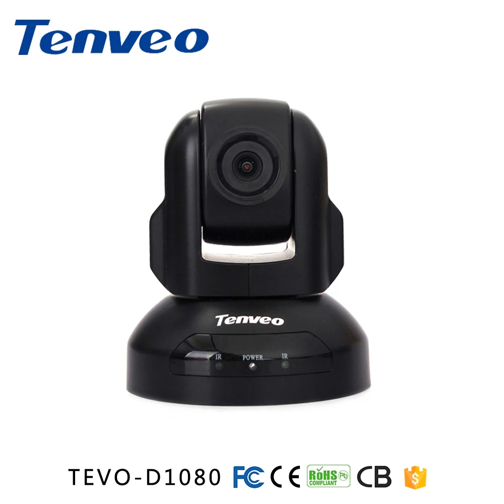 Tenveo D1080 USB كاميرا متحركة التوصيل والتشغيل الثابتة التركيز 140 درجة زاوية واسعة كاميرا فيديو للمؤتمرات لسكايب ال Whatsapp Wechat