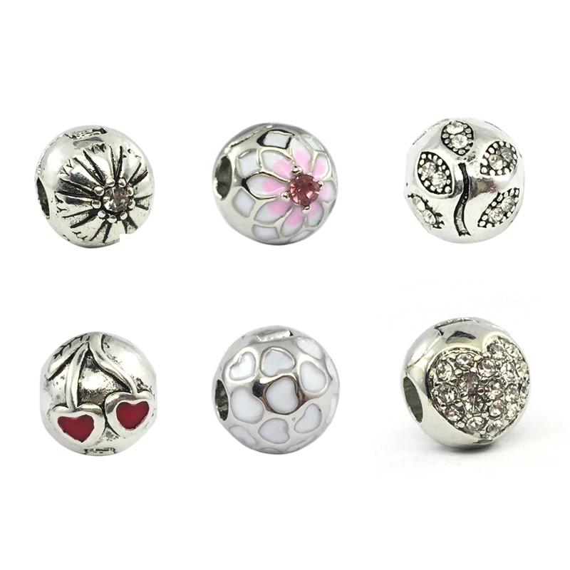 

Magnolia Bloom Moon&Stars Cherries Solaris Heart Tree Clips Charms European Beads Fit Pandora Charms Bracelets&Bangles Necklace