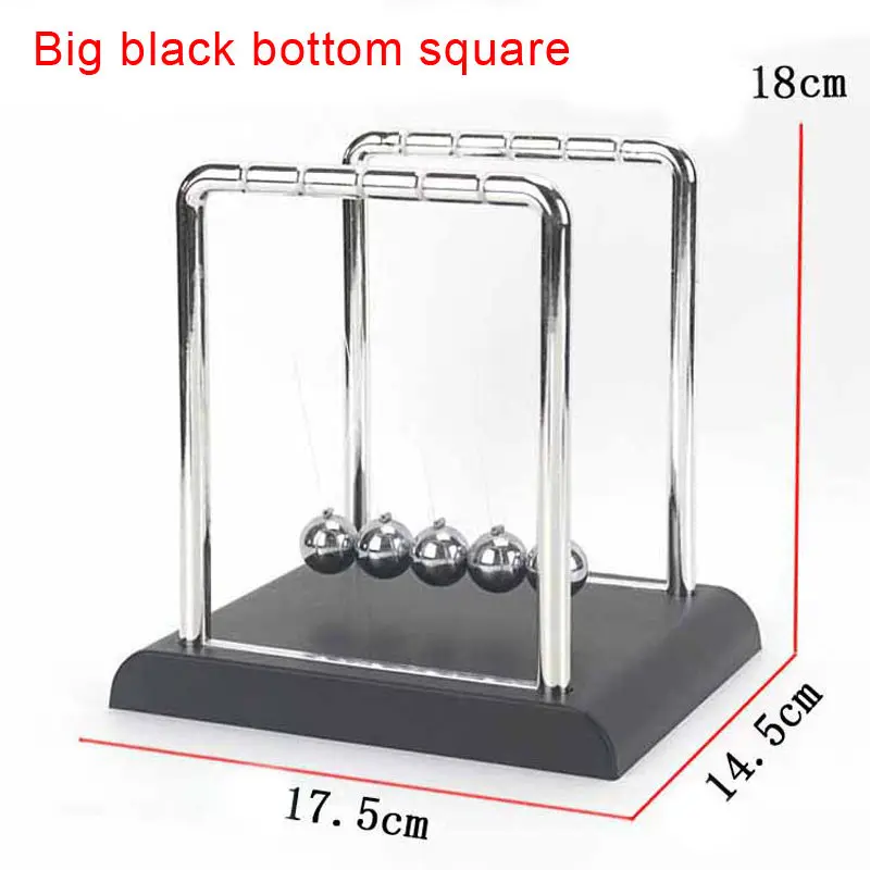 Early Fun Development Educational Toy Gift Newtons Cradle Steel Bumper Balance Ball Physics Science Pendulum For Desk Decor U3 