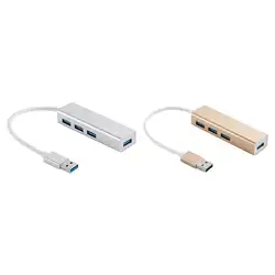 USB3.0 концентратор адаптер док 4 порта мульти-USB разветвитель концентратор Высокоскоростной расширитель