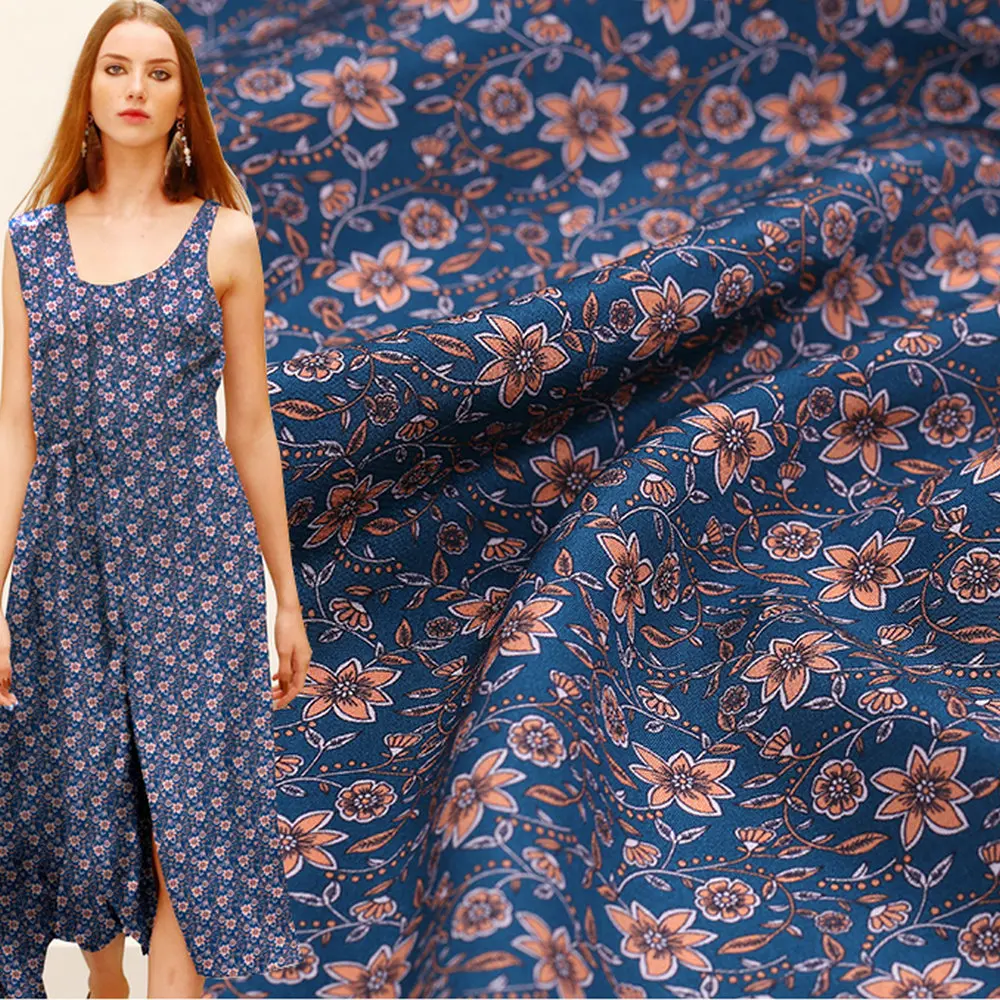 

Digital Printed 100% Mulberry Silk Material Crepe De Chine Fabric
