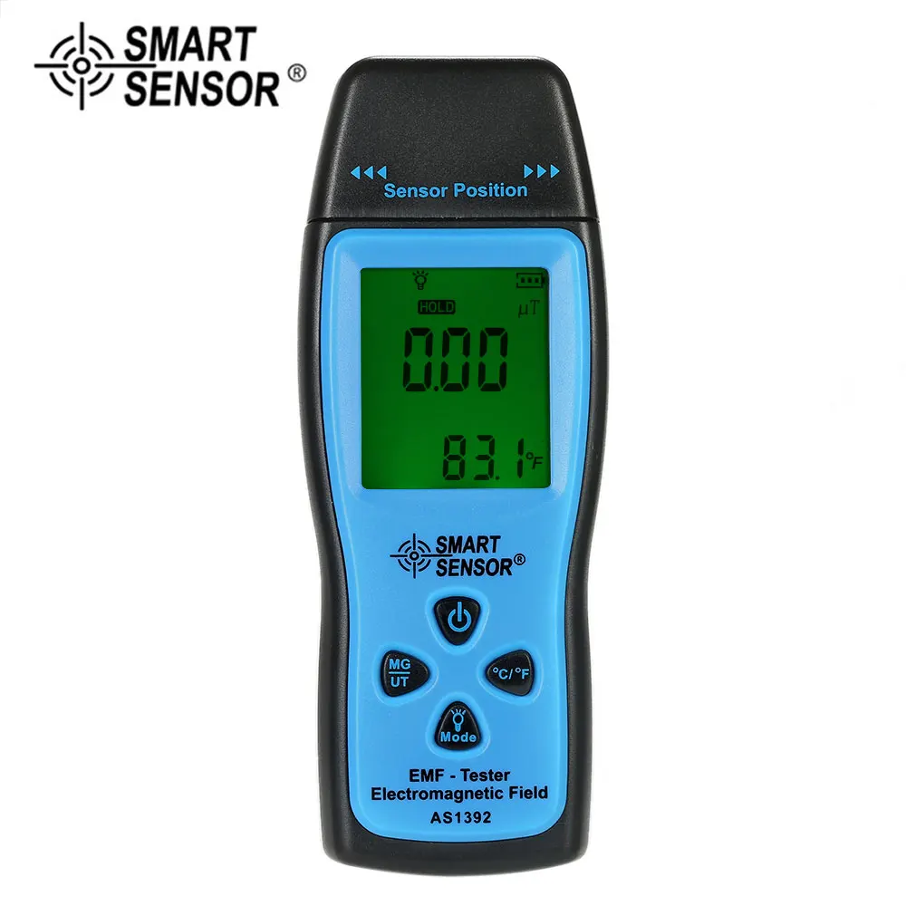 

SMART SENSOR AS1392 EMF Meter Handheld Mini Digital LCD EMF Tester Electromagnetic Field Radiation Detector Meter Dosimeter Test