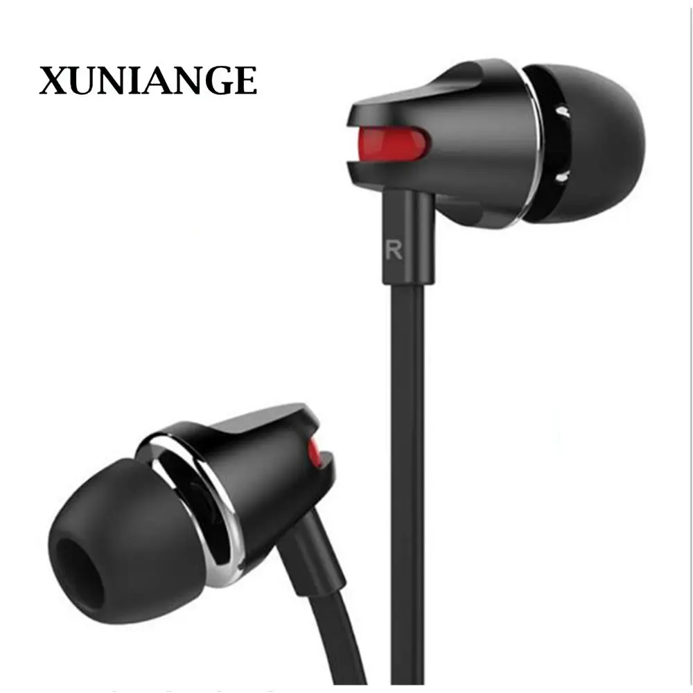 

XUNIANGEJv23 in-ear remote control tuning subwoofer noodle line mobile phone headset