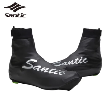 

Santic Cycling Shoe Covers Winter Warm Sport Road Mountain Bike Shoe Cover Waterproof Overshoes Ciclismo Bicycle Boot Cover
