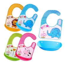 A31 Толстая подложка из вспененного каучука из водонепроницаемого материала для маленьких детей есть весенние комплекты для девочек съемный нагрудник трехмерной Слюнявчики От 0 до 3 лет