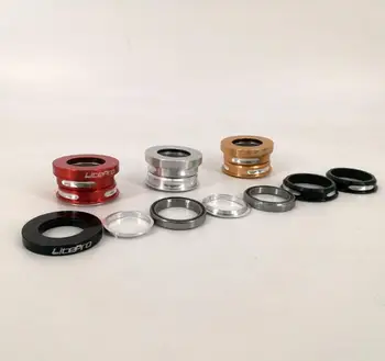 

Litepro Internal Inside 44mm Bearing Headsets CNC 6061/7075 For Da hon SP8/SP18/VP18/MUP8/JP8/BYA412 Folding Bike Headset 66g
