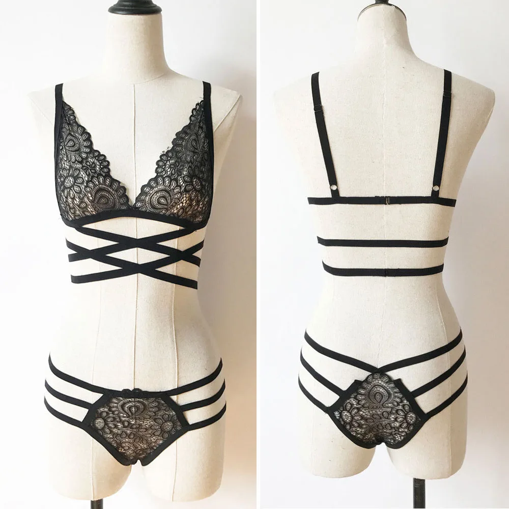 Женское сексуальное нижнее белье Babydoll с Т образным вырезом и кружевным