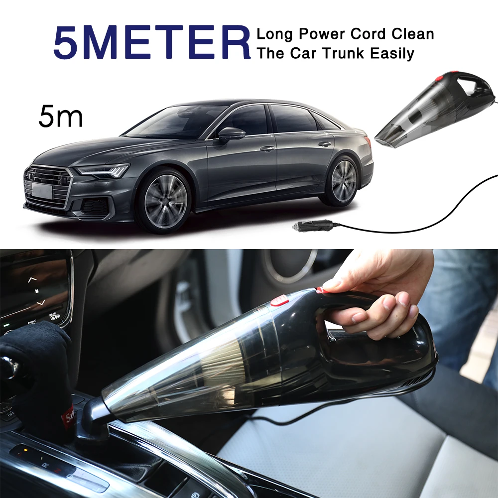 

Mini Multifunction Portable Dual Use Auto Handheld Super Suction Vacuum Cleaner Cleaning Machine for Car