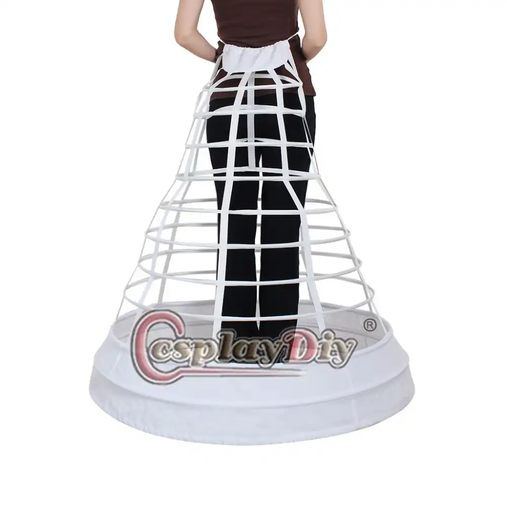 Cosplaydiy Rococo Ball Gown Pannier Bustle Cage Hoop Underskirt