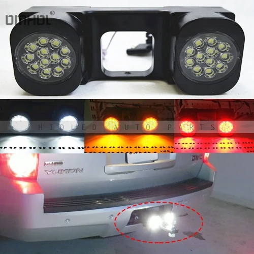 Tow Hitch Mount 40W High Power LED Pod Backup Reverse Lights/Rear