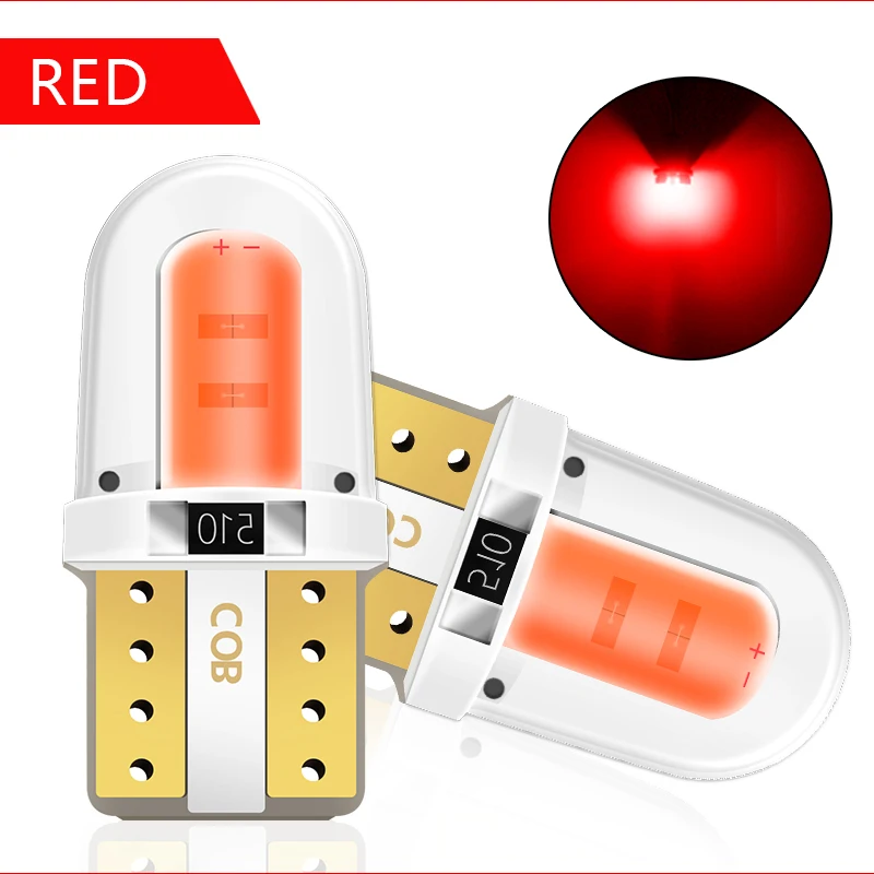 10 шт. светодиодный W5W T10 194 168 W5W COB 8SMD светодиодный светильник для парковки авто клинообразный габаритный светильник CANBUS яркая кварцевая белая лампа