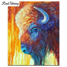 Diy фото на заказ алмазная живопись Хайленд корова 3d полный квадрат Алмазная вышивка крестиком Мозаика Дрель Стразы FS5803