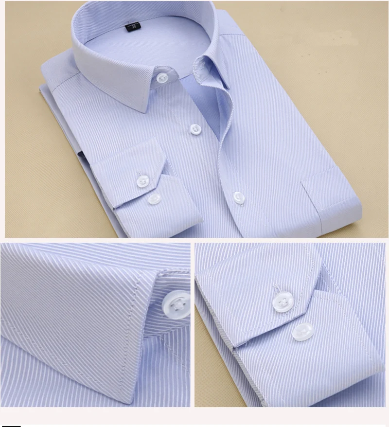Новая мужская деловая офисная рубашка, приталенная Однотонная рубашка с длинным рукавом Socia для мужчин, легкая в уходе ткань, Повседневная рубашка для мужчин