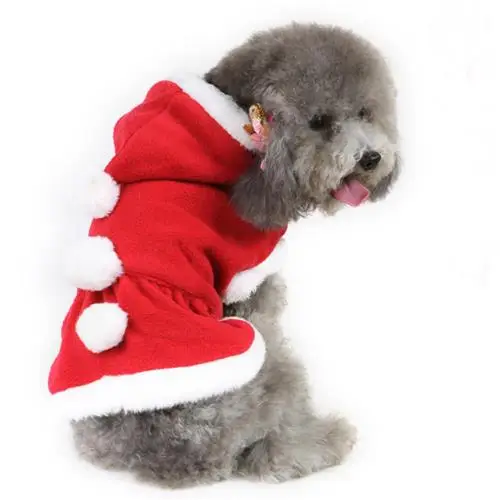 Dogs Christmas Coat Dress clothes Pet Puppy festival Clothes Xmas Dresses Santas wear Clothing