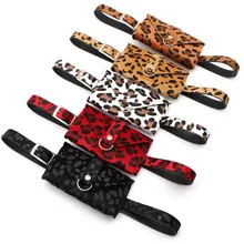 Красная леопардовая сумка на пояс для денег, женская кожаная поясная сумка, женская сумка на пояс, сумка для живота, женская сумка