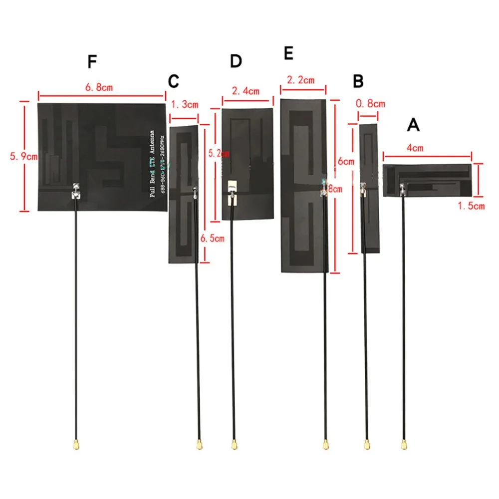 1 шт. 2G GSM антенна FPC мягкая антенна 700-960 МГц 6dbi 8dbi внутренняя печатная плата антенна 52x24 мм 80x22 мм Новинка