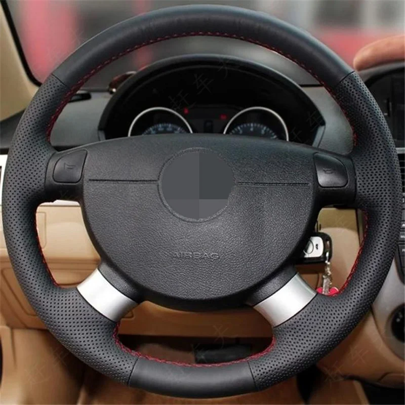 black Artific leather Steering Wheel Cover for the chevrolet aveo LOVA buick Excelle daewoo gentra 2013 2015 lacetti 2006 - 2012 black Artific leather Steering Wheel Cover for the chevrolet aveo LOVA buick Excelle daewoo gentra 2013 2015 lacetti 2006 - 2012