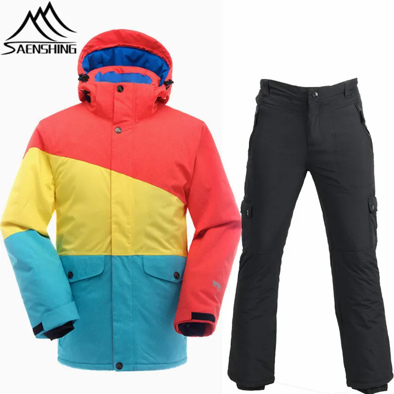 SAENSHING Cheap Ski Suit Men Waterproof Ski Jacket Snowboard Pants Thermal Breathable Outdoor Ski Skiing And Snowboarding Suits SAENSHING Cheap Ski Suit Men Waterproof Ski Jacket Snowboard Pants Thermal Breathable Outdoor Ski Skiing And Snowboarding Suits