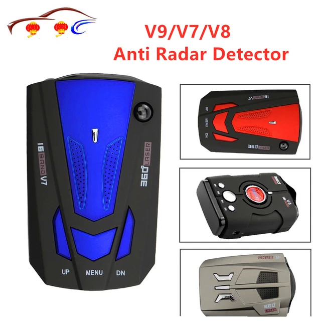 Compra online de Detector de radar de carro 360 graus 16 Banda LED Display  anti radar policial velocidade alerta de voz